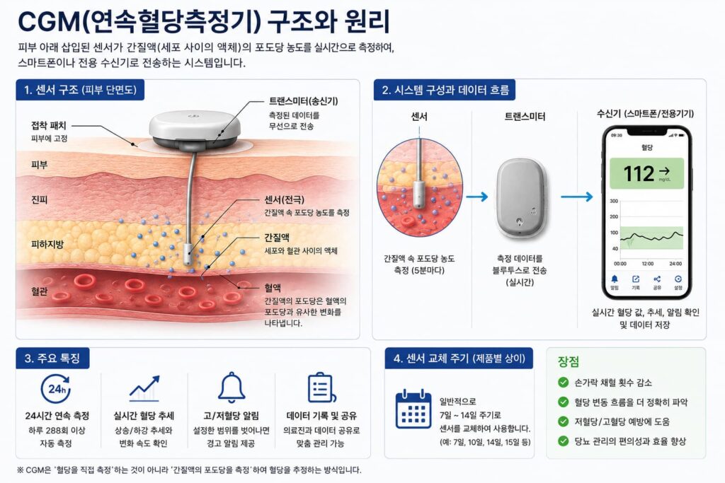CGM CGM 연속 혈당 측정기