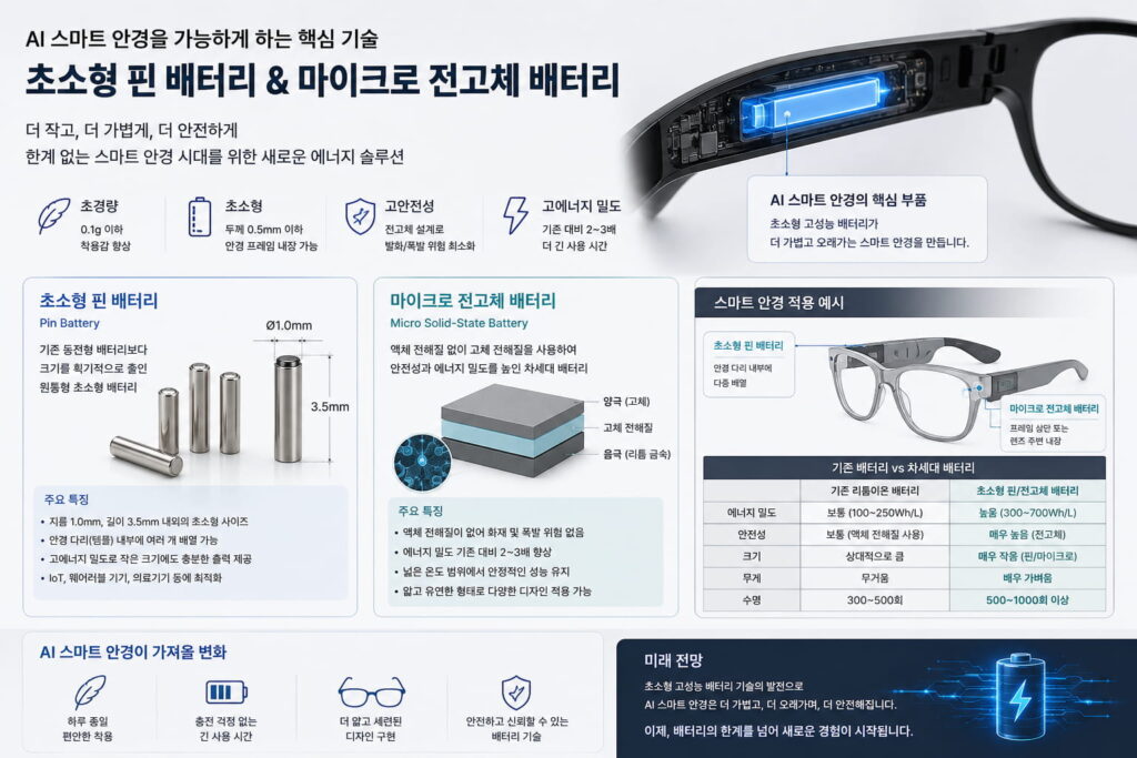 초소형 핀 배터리 & 전고체 배터리